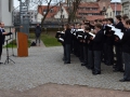 Franckesche Stiftungen Halle, Kranzniederlegung am Denkmal